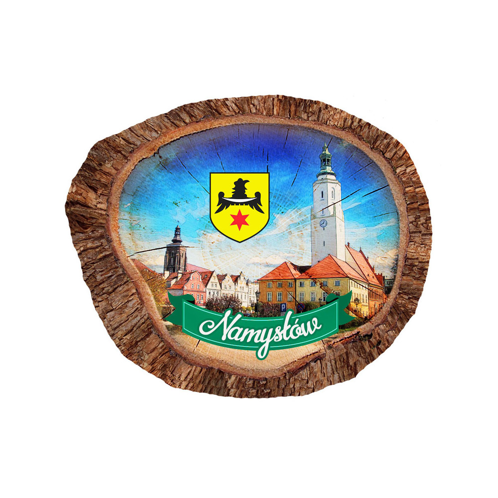Magnes polyresinowy pieniek owal Namysłów