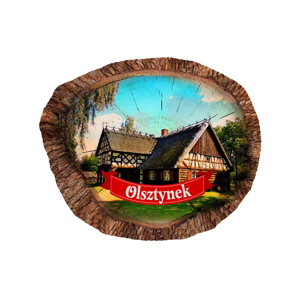 Magnes polyresinowy pieniek owal Olsztynek