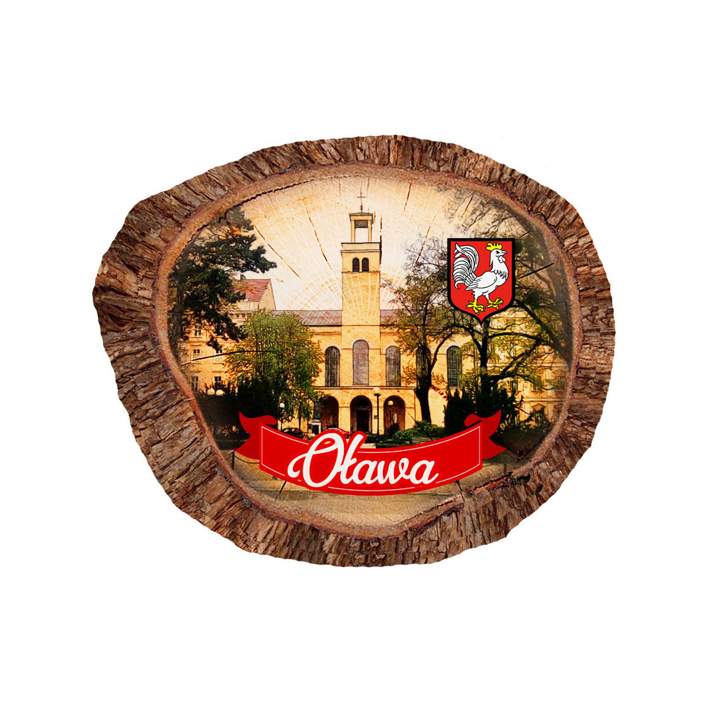Magnes polyresinowy pieniek owal Oława