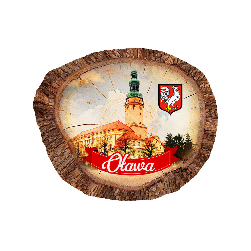 Magnes polyresinowy pieniek owal Oława