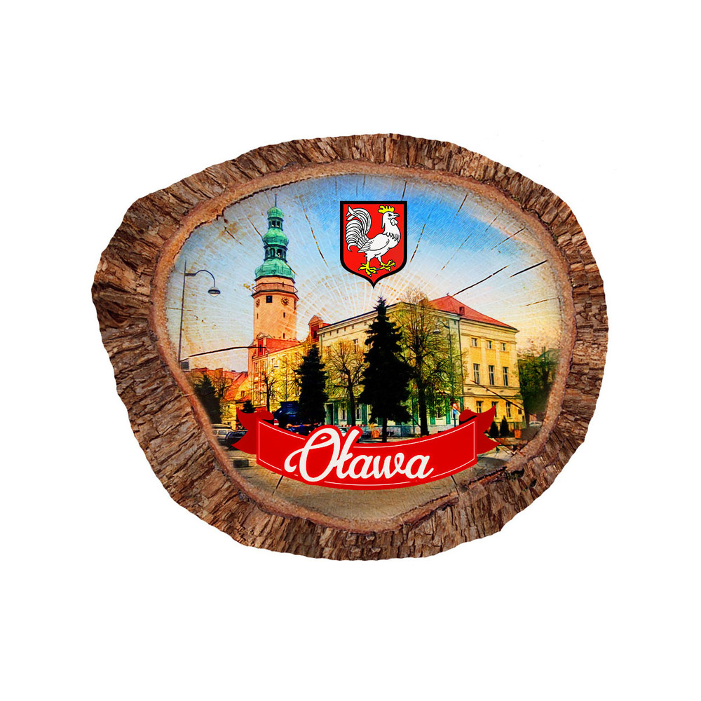 Magnes polyresinowy pieniek owal Oława