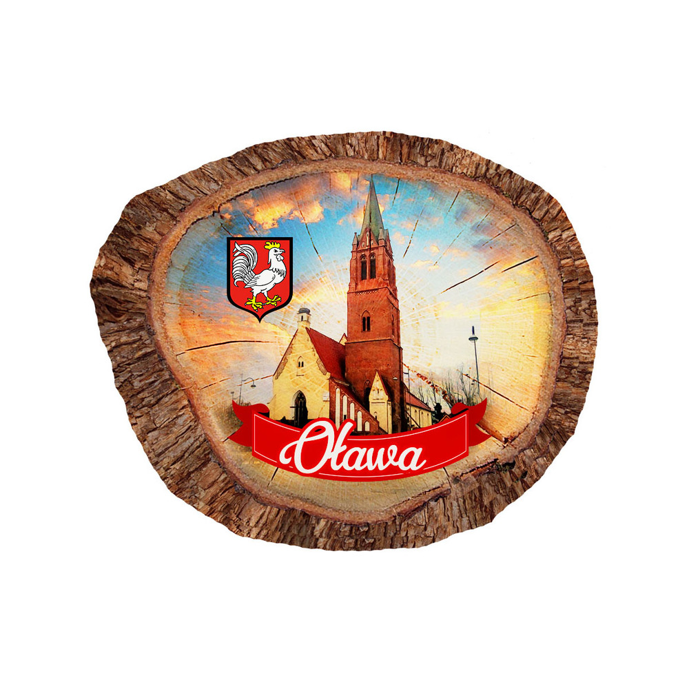 Magnes polyresinowy pieniek owal Oława
