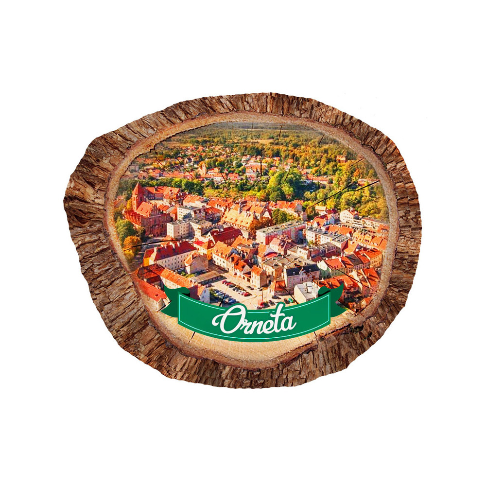 Magnes polyresinowy pieniek owal Orneta