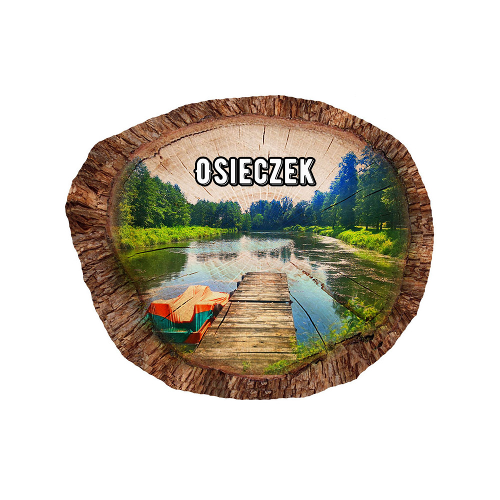 Magnes polyresinowy pieniek owal Osieczek