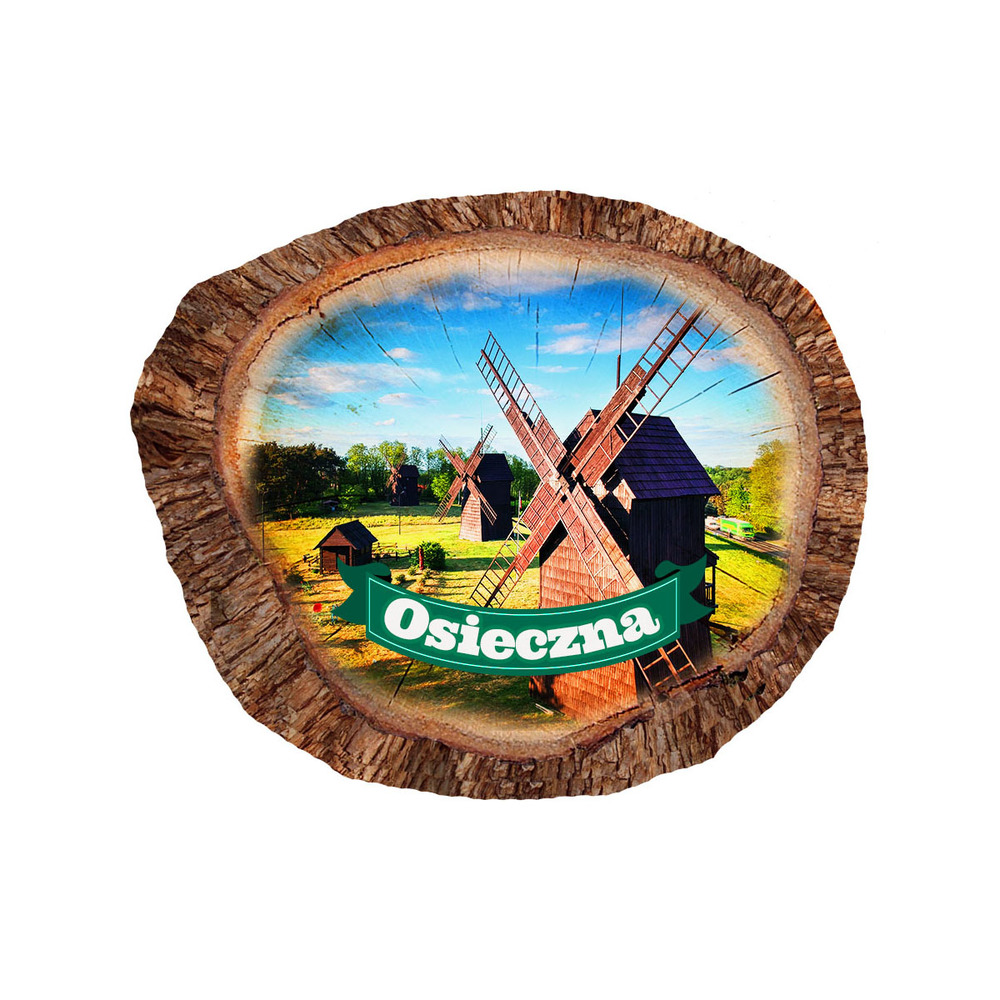 Magnes polyresinowy pieniek owal Osieczna