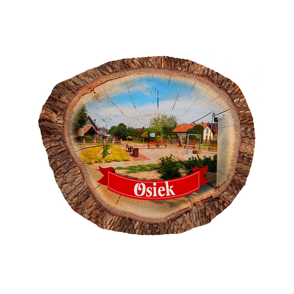 Magnes polyresinowy pieniek owal Osiek