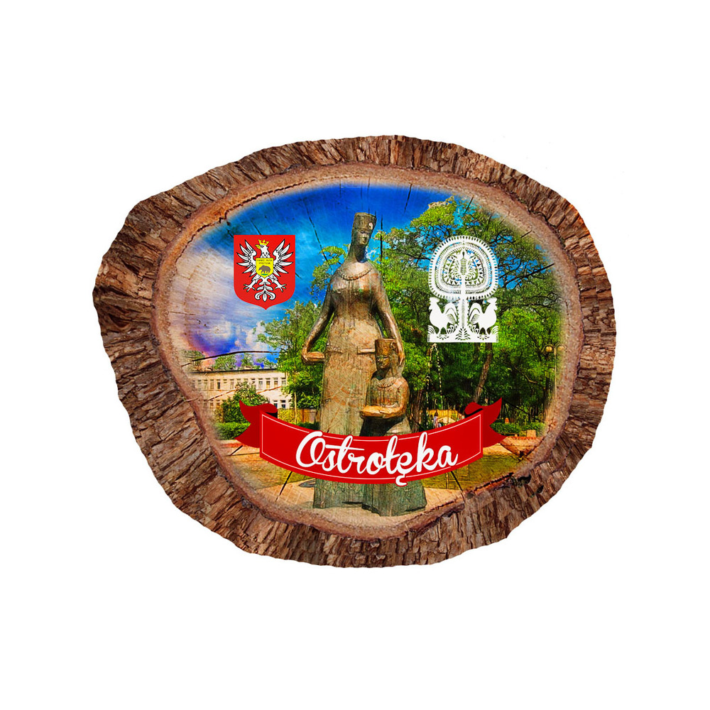 Magnes polyresinowy pieniek owal Ostrołęka