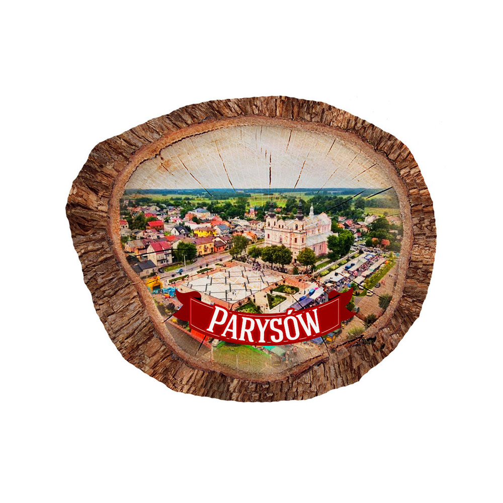 Magnes polyresinowy pieniek owal Parysów