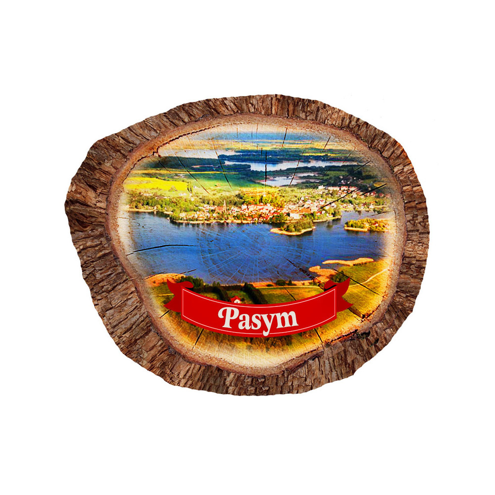 Magnes polyresinowy pieniek owal Pasym