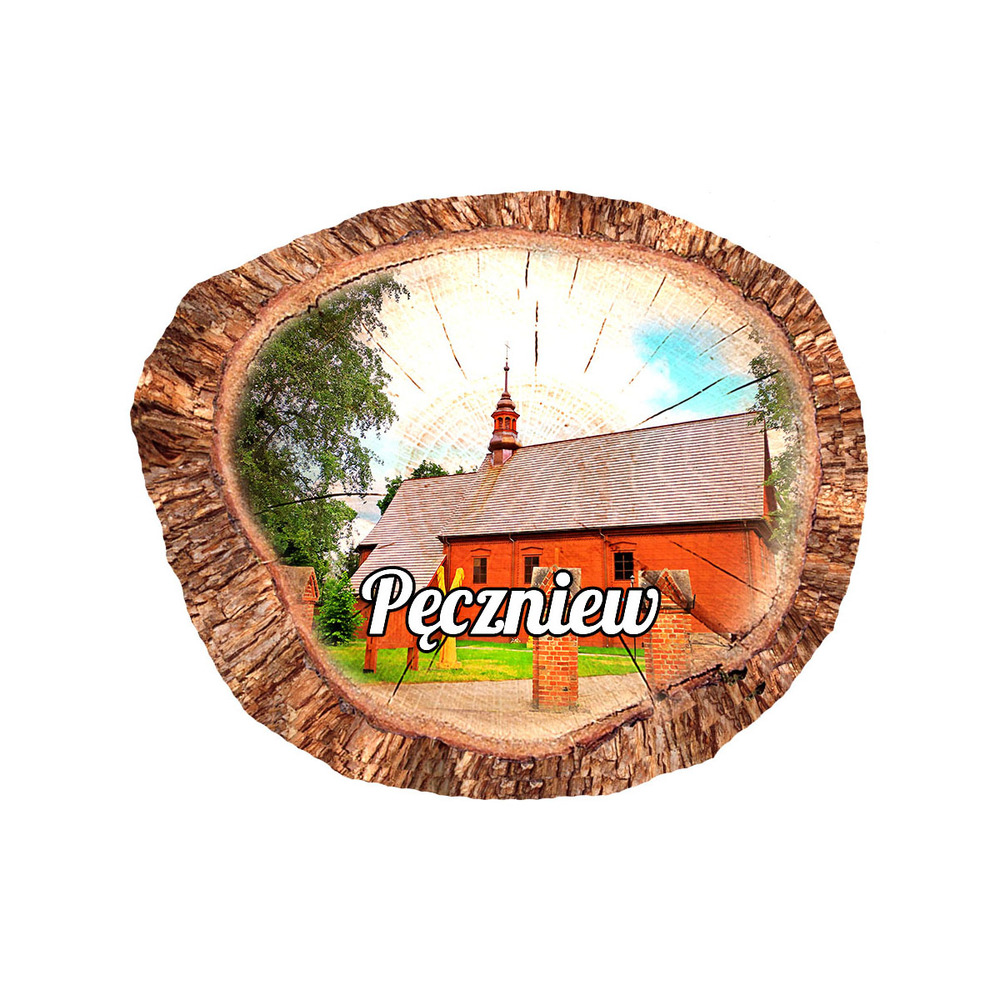 Magnes polyresinowy pieniek owal Pęczniew