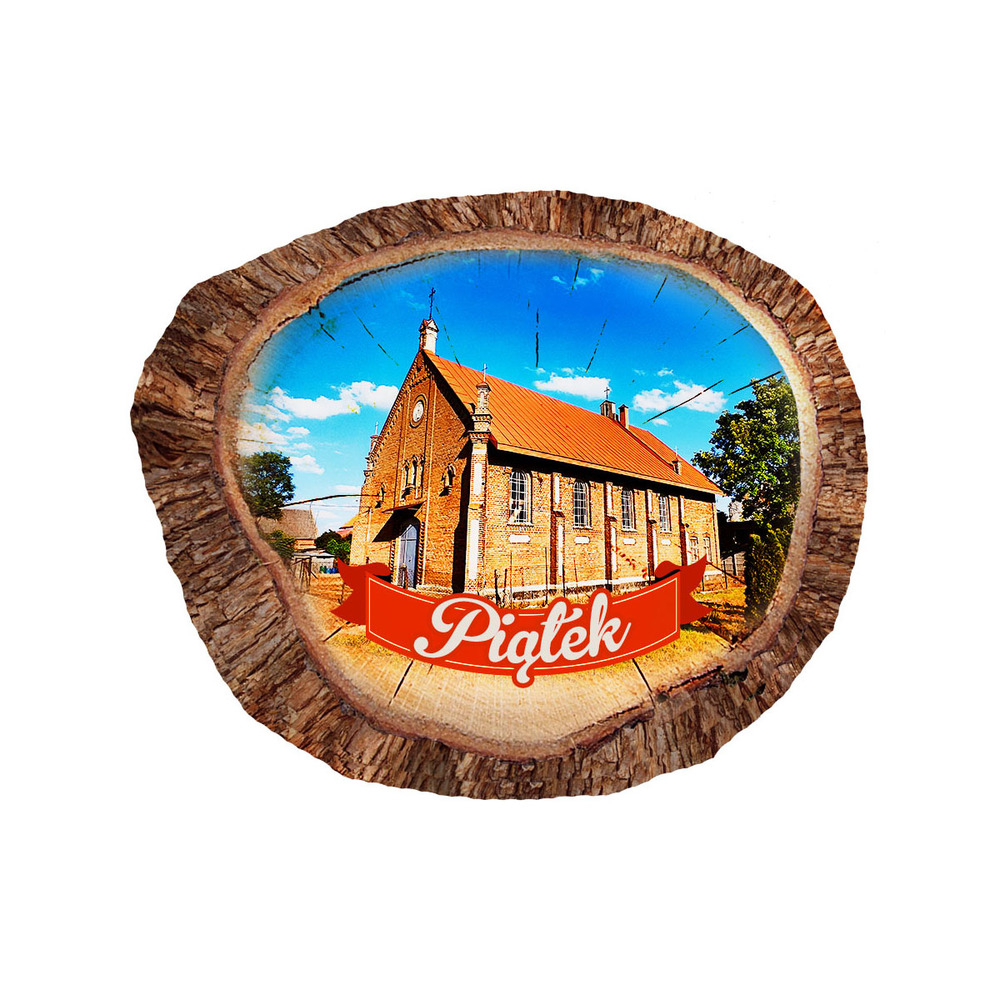 Magnes polyresinowy pieniek owal Piątek