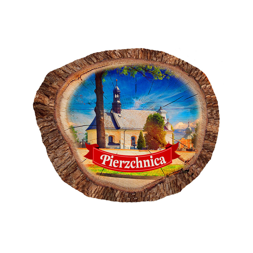 Magnes polyresinowy pieniek owal Pierzchnica