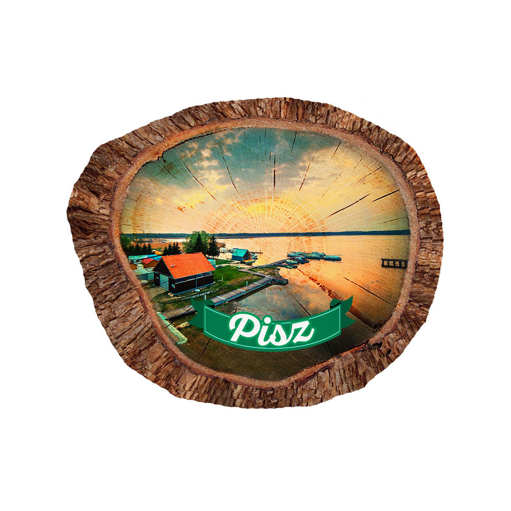 Magnes polyresinowy pieniek owal Pisz