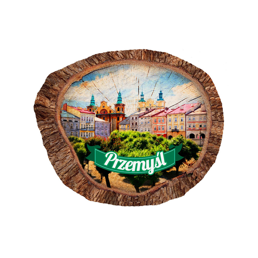 Magnes polyresinowy pieniek owal Przemyśl