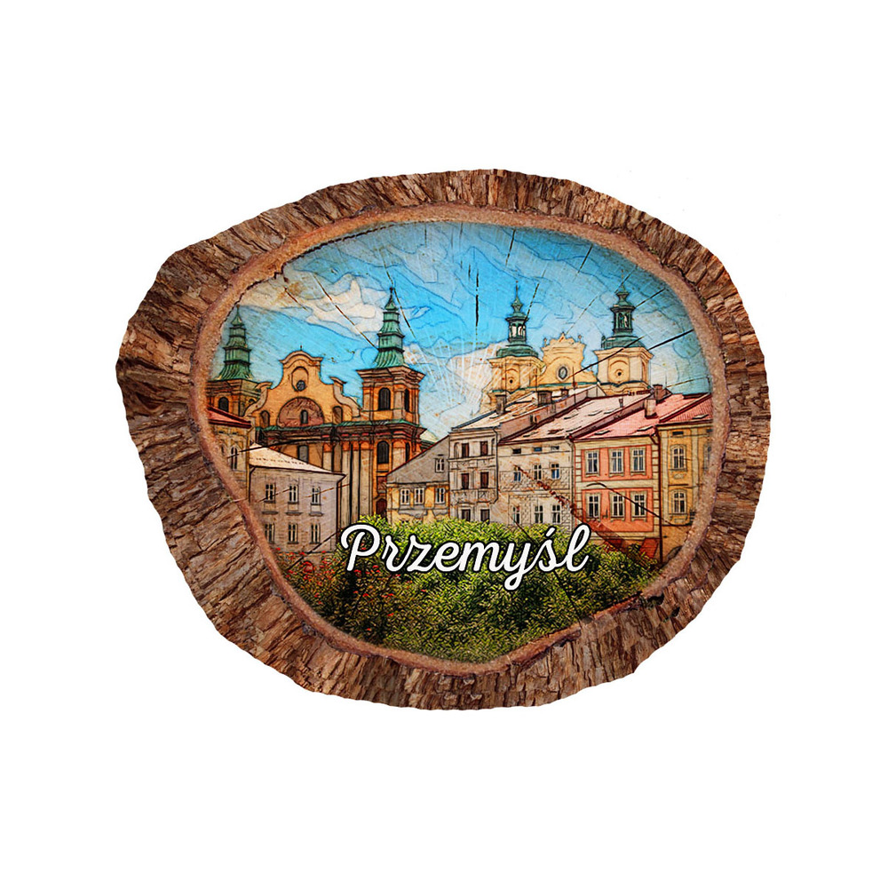 Magnes polyresinowy pieniek owal Przemyśl
