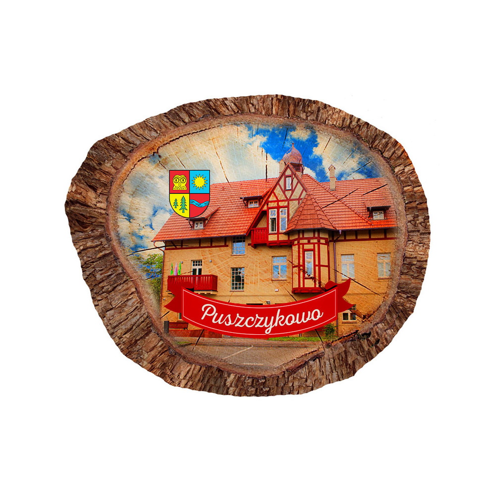 Magnes polyresinowy pieniek owal Puszczykowo