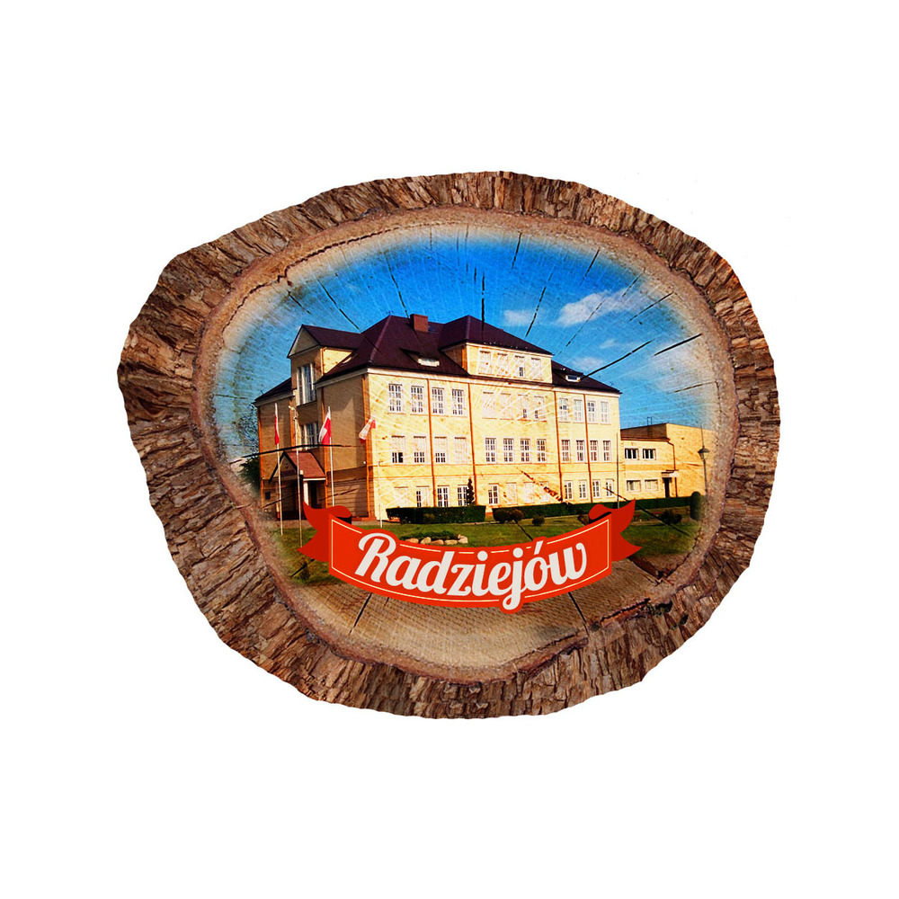 Magnes polyresinowy pieniek owal Radziejów