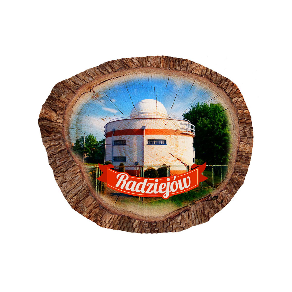 Magnes polyresinowy pieniek owal Radziejów