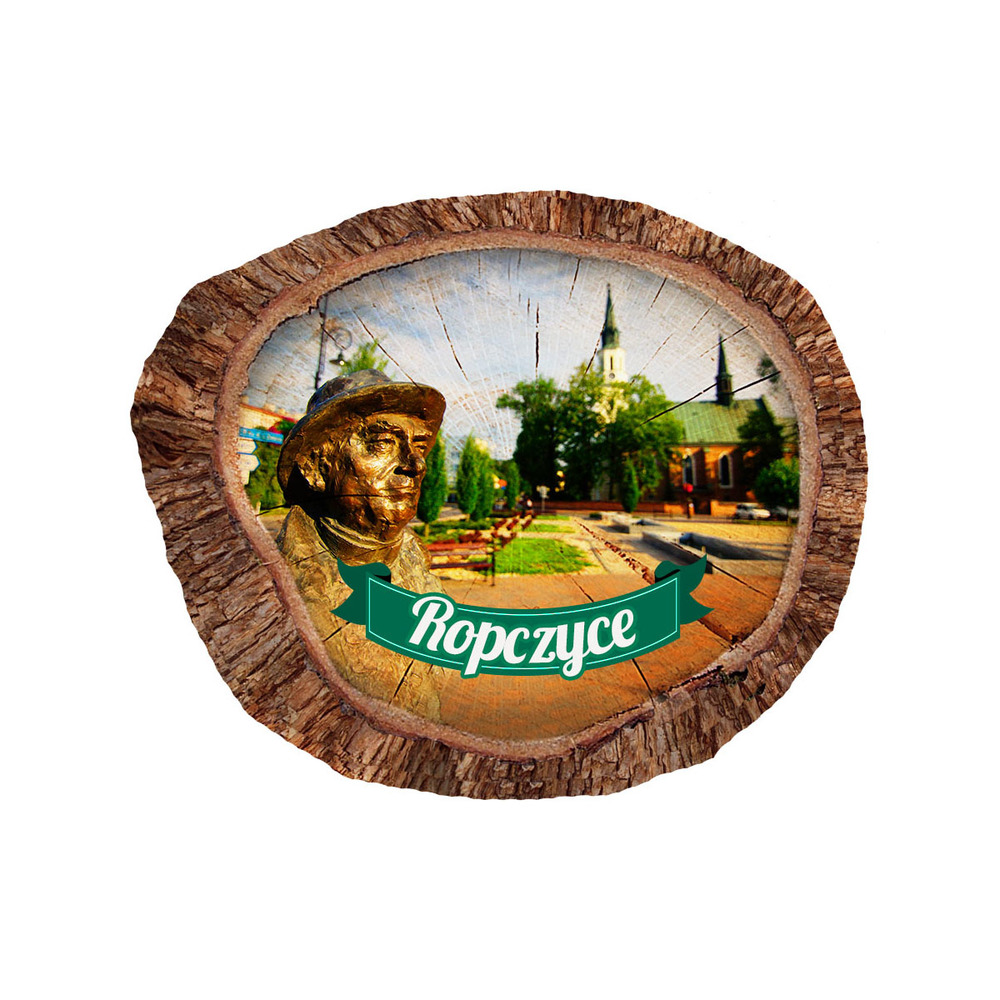 Magnes polyresinowy pieniek owal Ropczyce