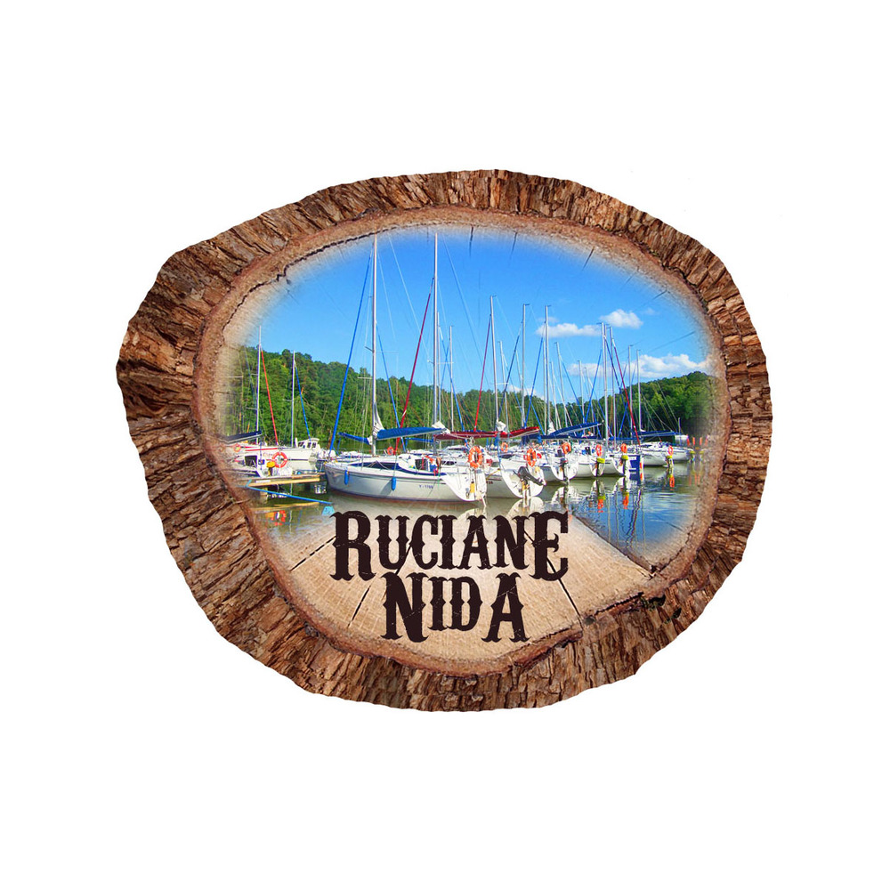 Magnes polyresinowy pieniek owal Ruciane-Nida