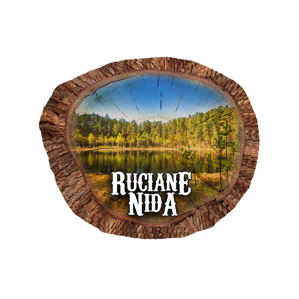 Magnes polyresinowy pieniek owal Ruciane-Nida