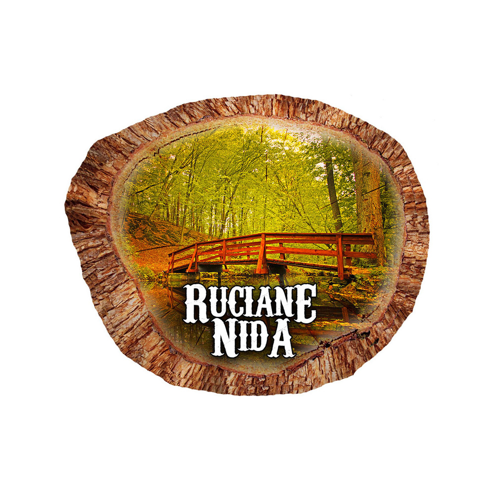 Magnes polyresinowy pieniek owal Ruciane-Nida