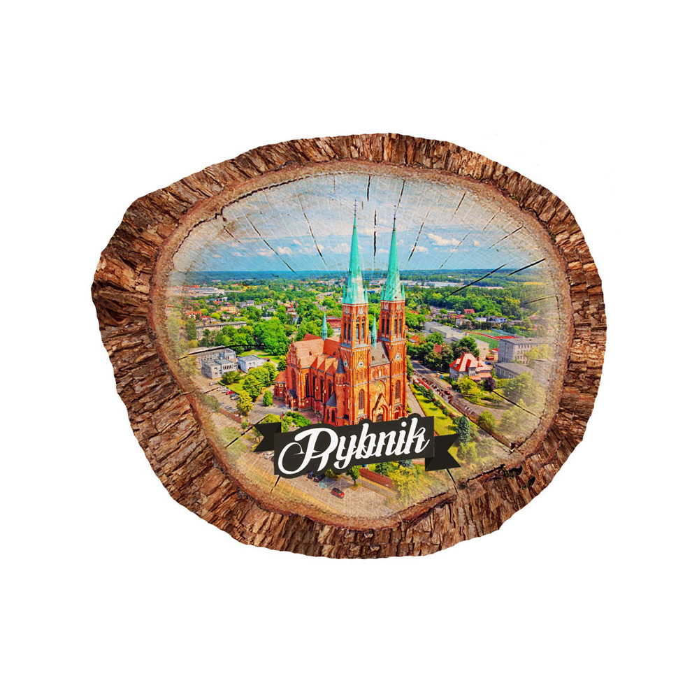 Magnes polyresinowy pieniek owal Rybnik