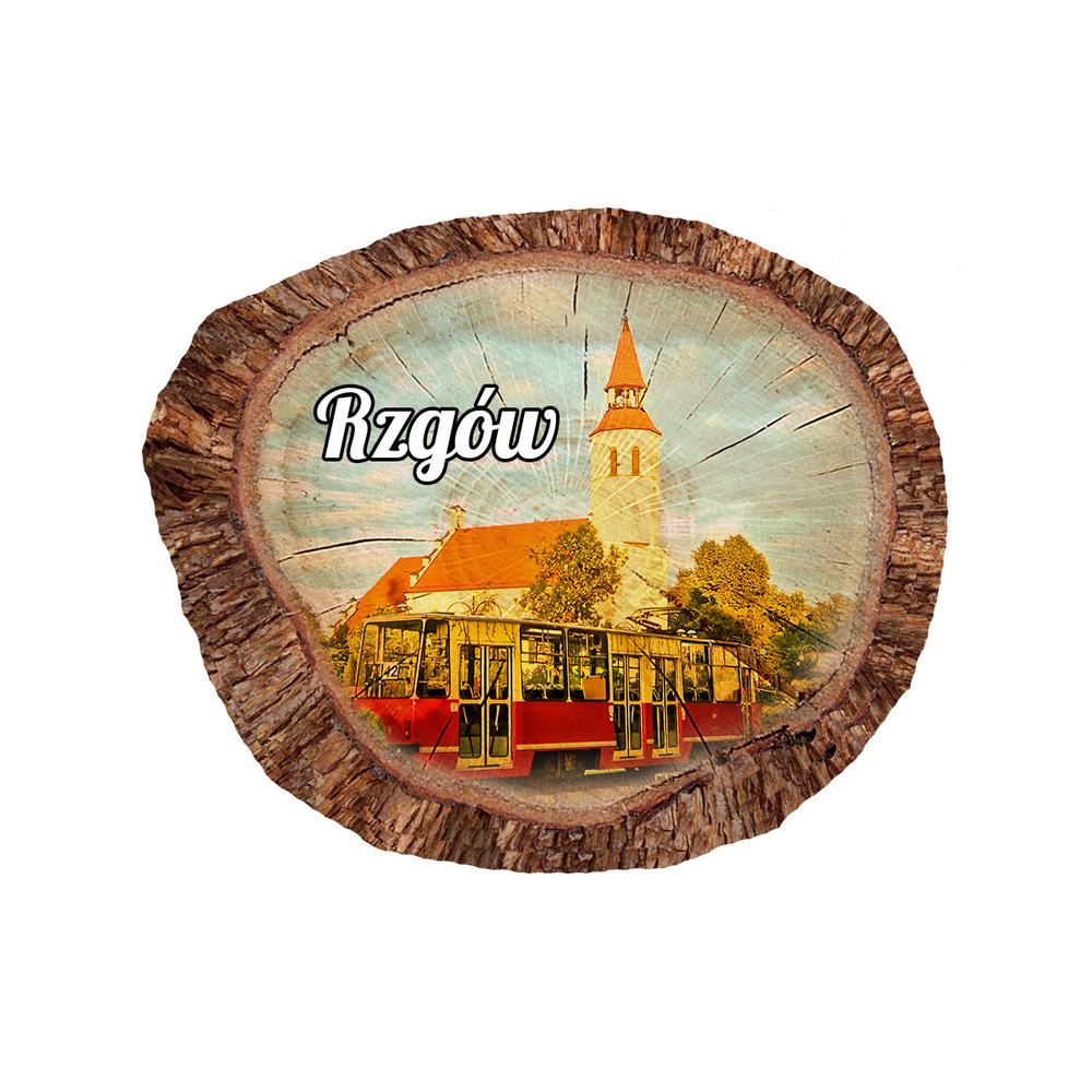 Magnes polyresinowy pieniek owal Rzgów