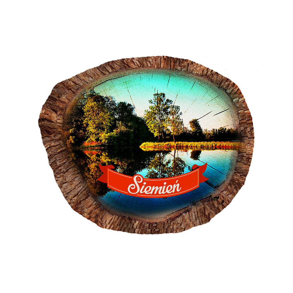 Magnes polyresinowy pieniek owal Siemień