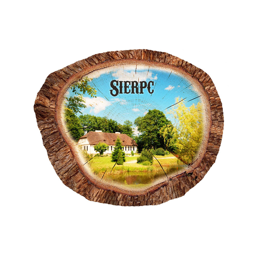 Magnes polyresinowy pieniek owal Sierpc