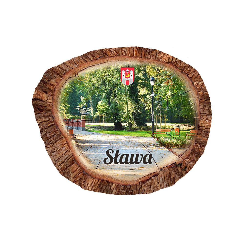 Magnes polyresinowy pieniek owal Sława