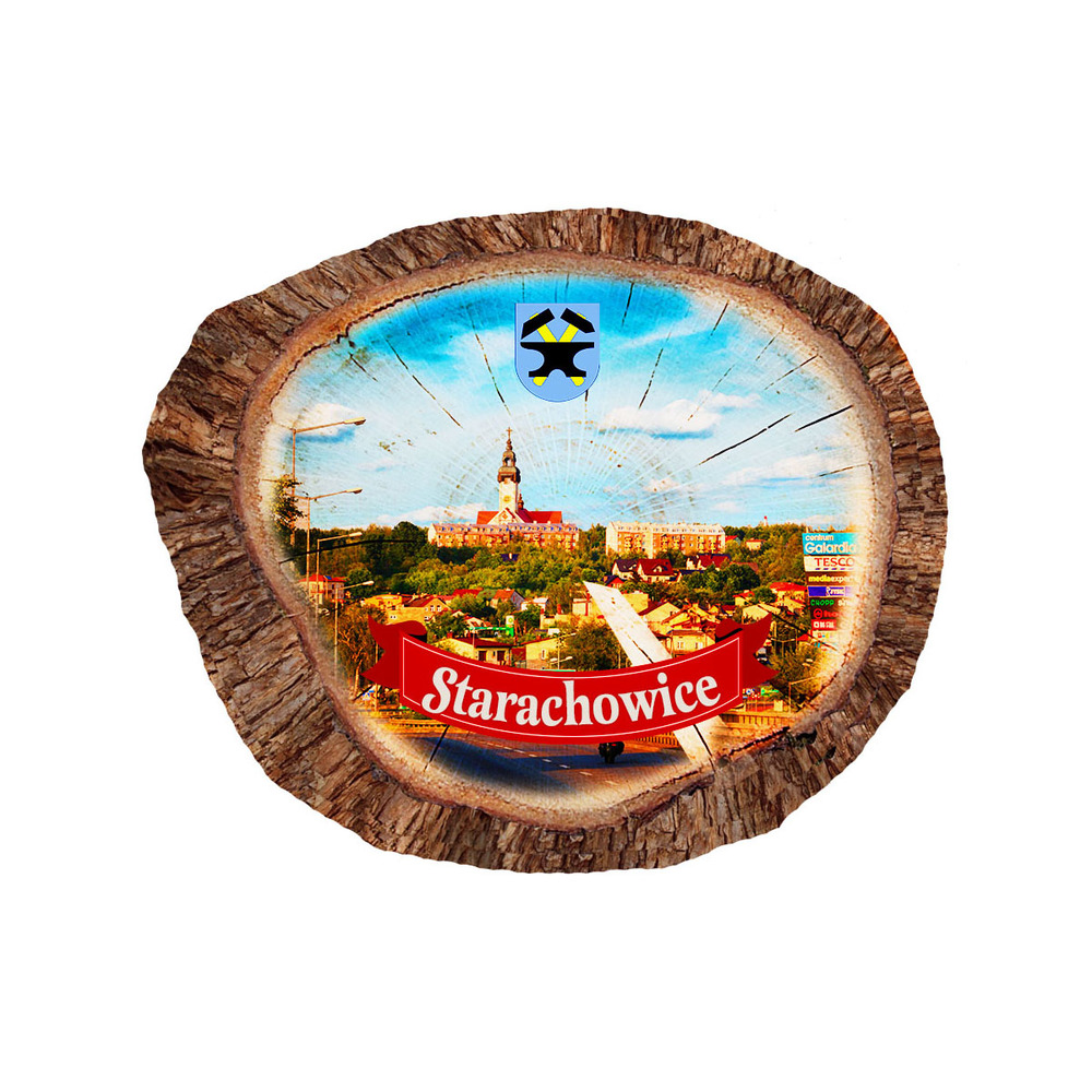 Magnes polyresinowy pieniek owal Starachowice