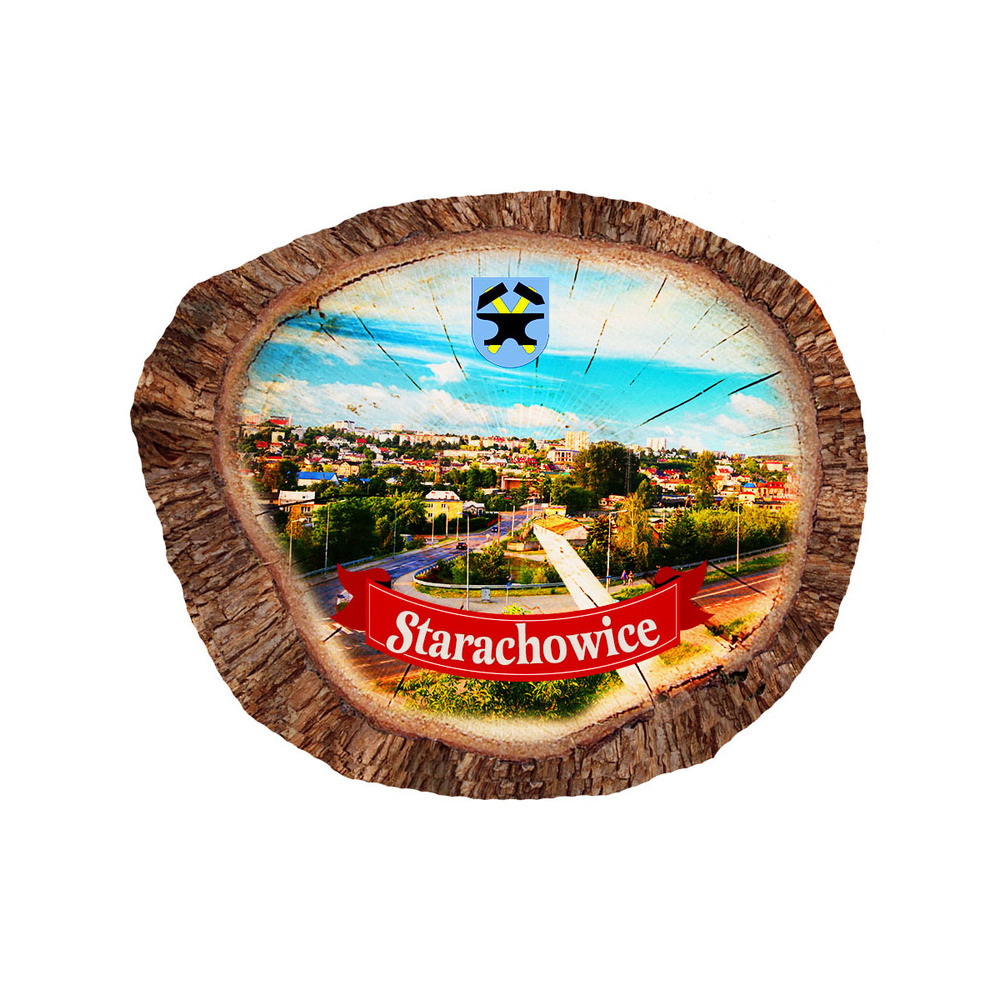 Magnes polyresinowy pieniek owal Starachowice