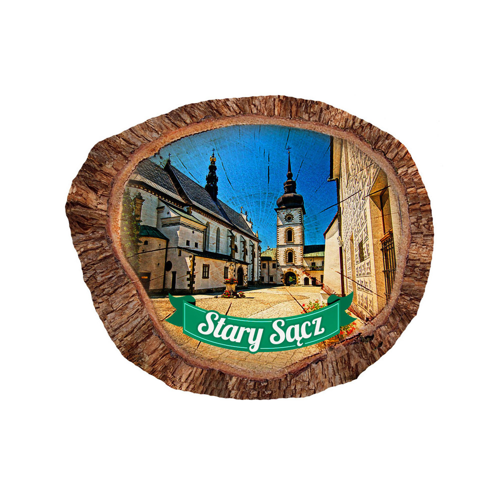 Magnes polyresinowy pieniek owal Stary Sącz