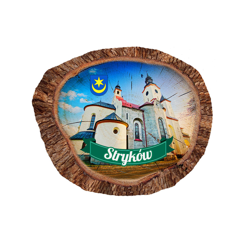 Magnes polyresinowy pieniek owal Stryków