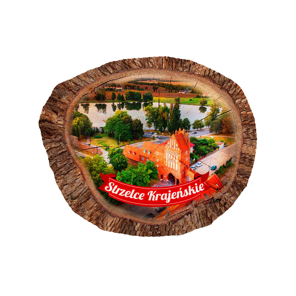 Magnes polyresinowy pieniek owal Strzelce Krajeńskie