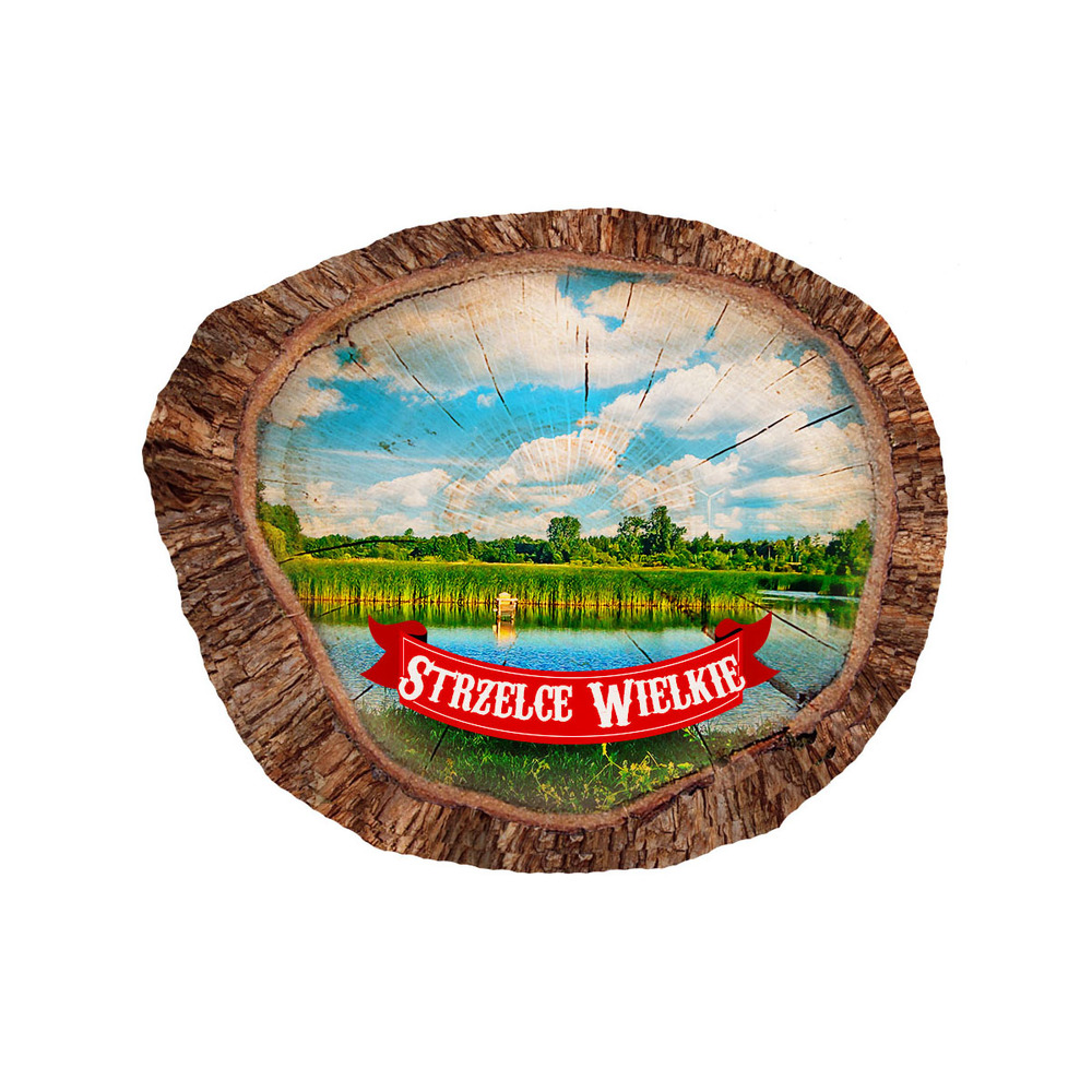 Magnes polyresinowy pieniek owal Strzelce Wielkie