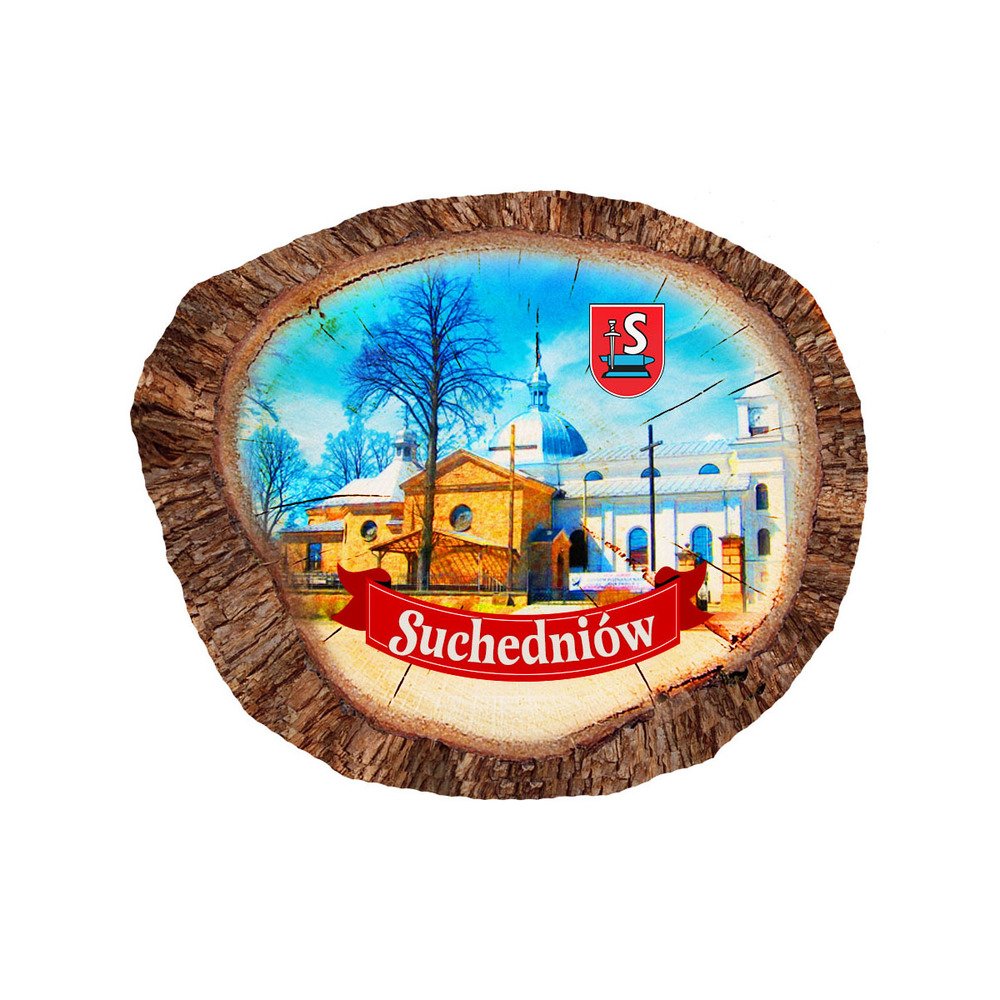 Magnes polyresinowy pieniek owal Suchedniów