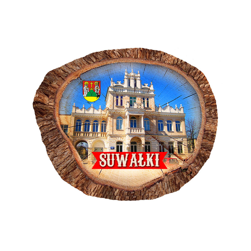 Magnes polyresinowy pieniek owal Suwałki