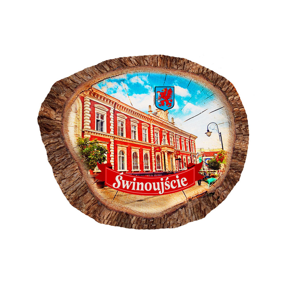 Magnes polyresinowy pieniek owal Świnoujście