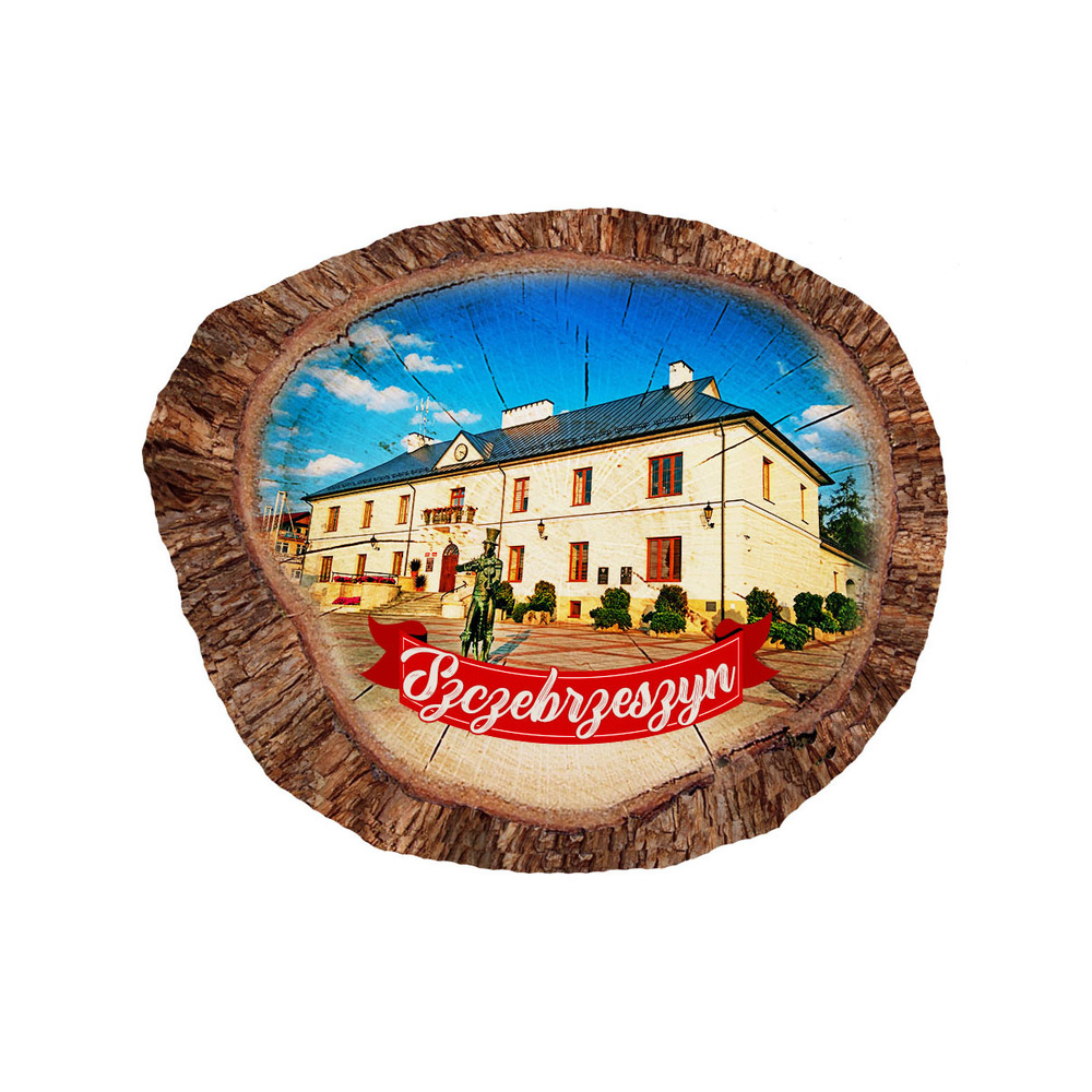 Magnes polyresinowy pieniek owal Szczebrzeszyn