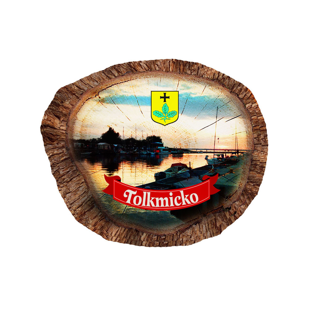 Magnes polyresinowy pieniek owal Tolkmicko
