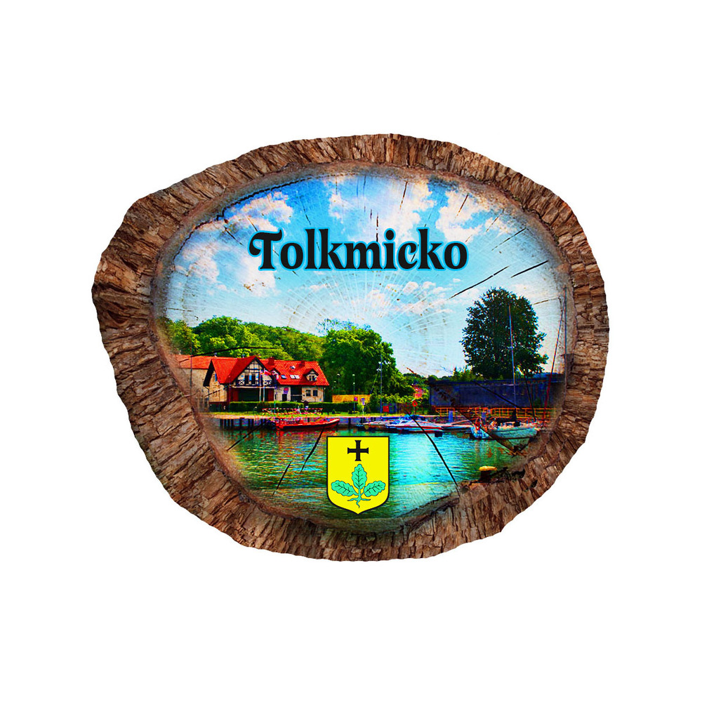 Magnes polyresinowy pieniek owal Tolkmicko