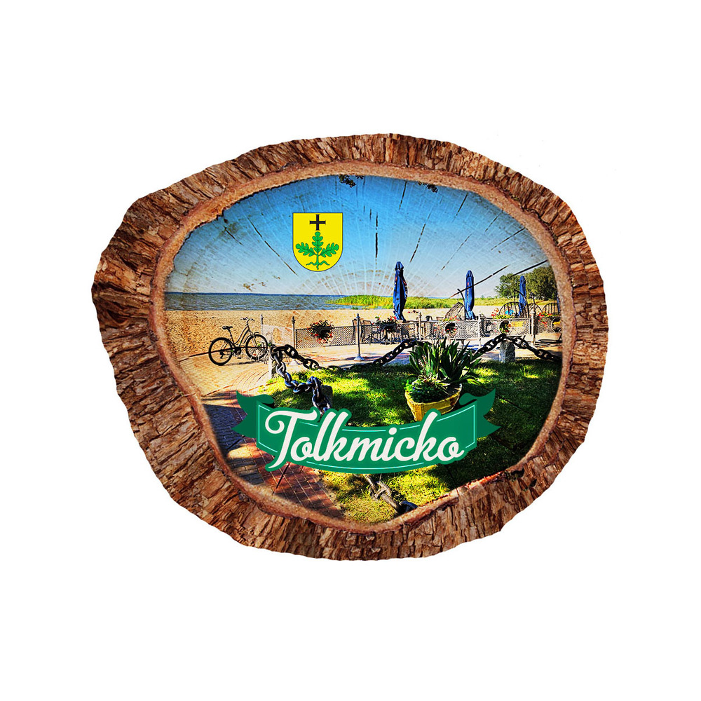Magnes polyresinowy pieniek owal Tolkmicko
