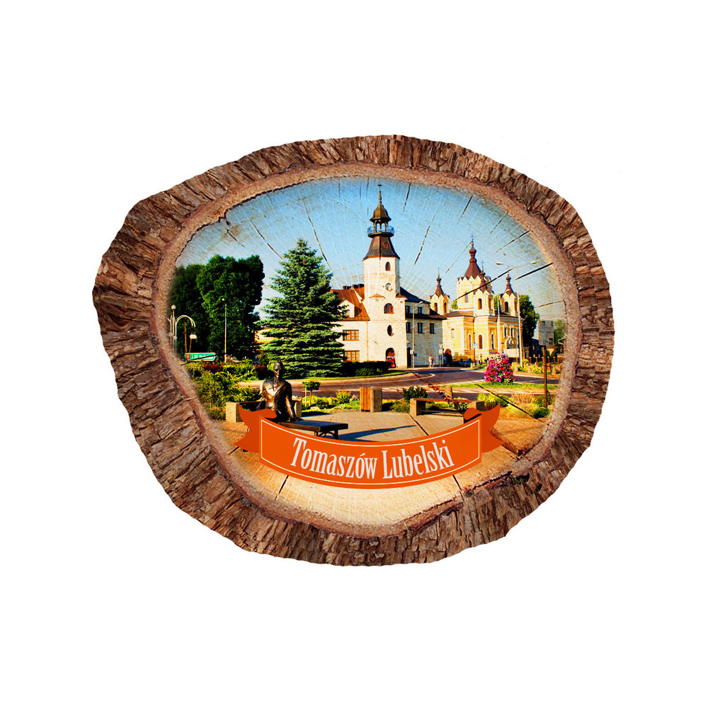 Magnes polyresinowy pieniek owal Tomaszów Lubelski