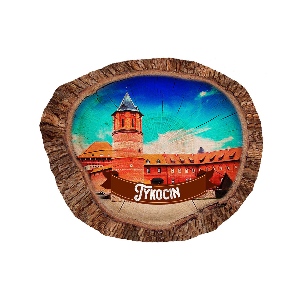 Magnes polyresinowy pieniek owal Tykocin