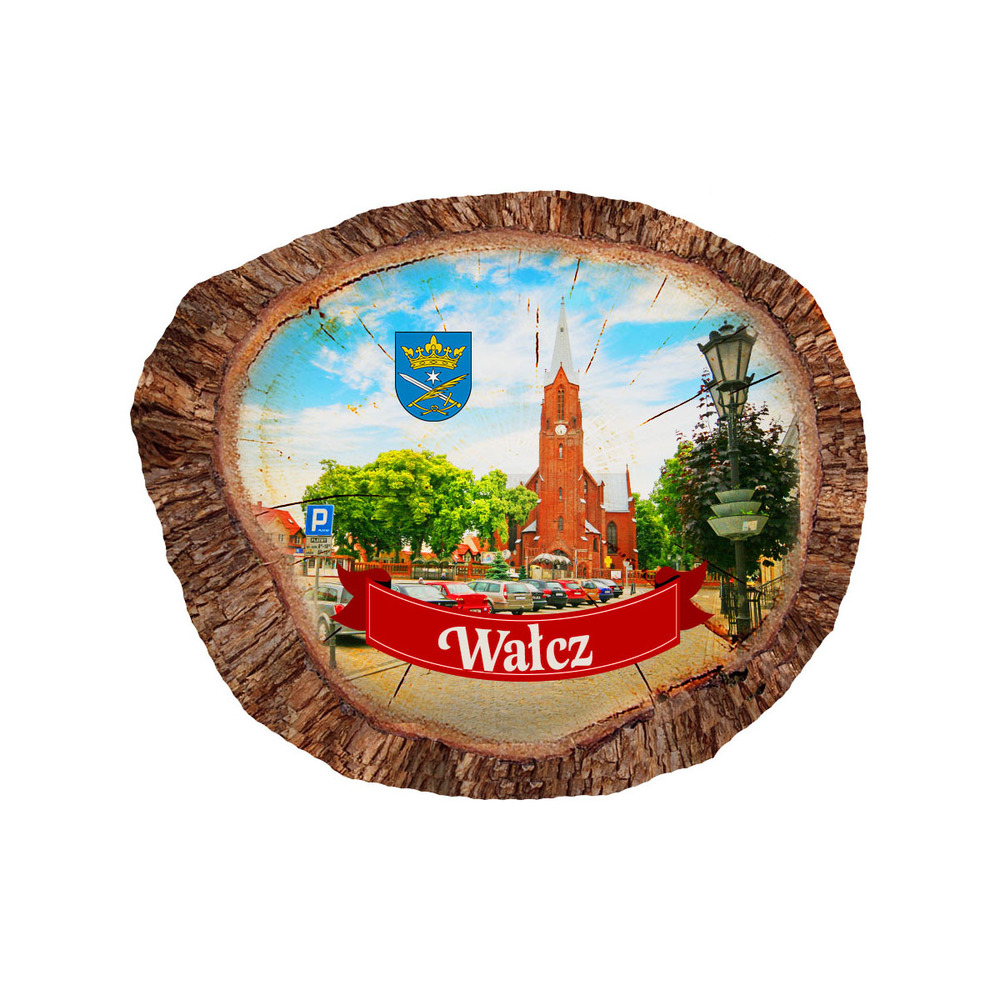Magnes polyresinowy pieniek owal Wałcz
