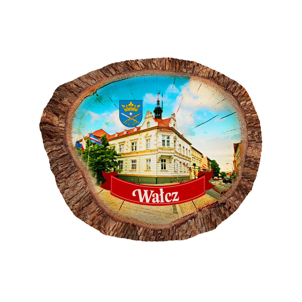 Magnes polyresinowy pieniek owal Wałcz