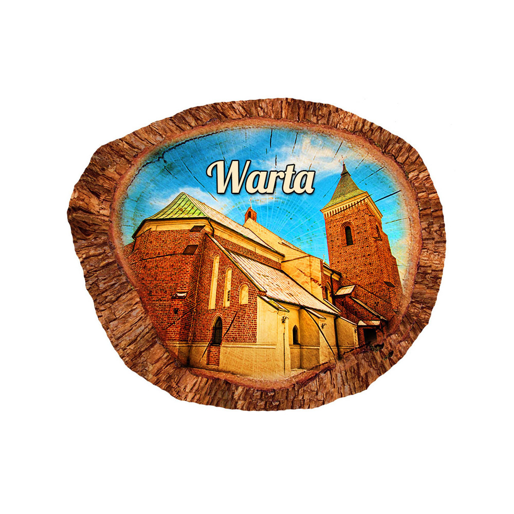 Magnes polyresinowy pieniek owal Warta