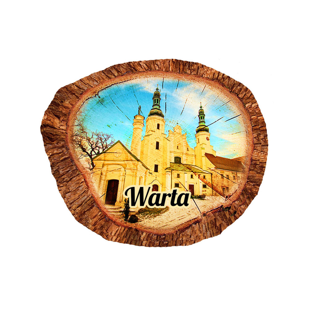 Magnes polyresinowy pieniek owal Warta